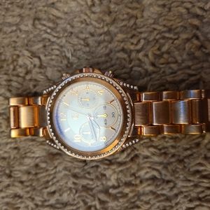 Rose gold watch
